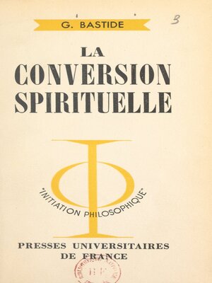 cover image of La conversion spirituelle